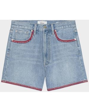 Rails X Giadzy Rancho Denim Shorts - Blue