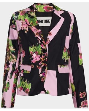 Libertine London Terrace Single-Breasted Short Jacket - Multicolor