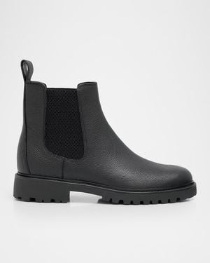 Vince Apos;S Dave Leather Chelsea Boots - Black