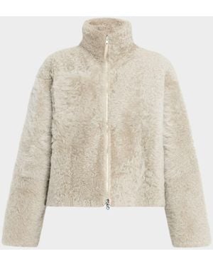 UTZON Jeena Reversible Shearling Jacket - Natural