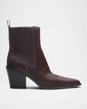Rag & Bone 75Mm Newbury Calf Hair Chelsea Boots - Brown