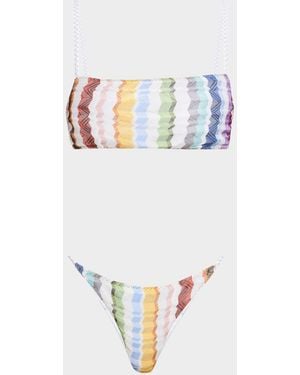 Missoni Zig Zag Two-Piece Swimsuit - White