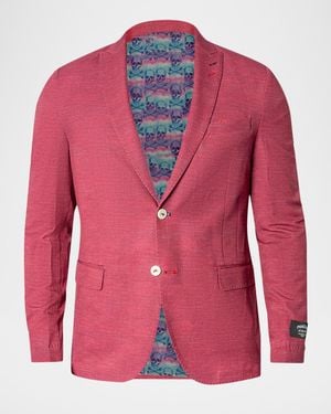 Maceoo Apos;S Descartes Solid Unconstructed Blazer - Pink