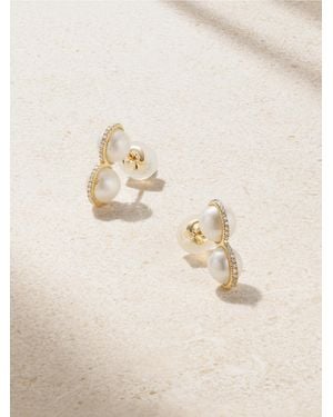 Melissa Joy Manning 14-Karat Recycled, Pearl And Diamond Earrings - Natural