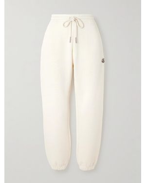 Moncler Jogginghose Aus Jersey Aus Einer Baumwollmischung Mit Applikation - Natur