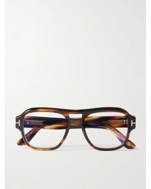 Tom Ford Aviator-Style Acetate Optical Glasses - Multicolor
