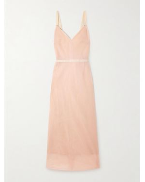 Carven Layered Cotton-Gauze Gown - Pink
