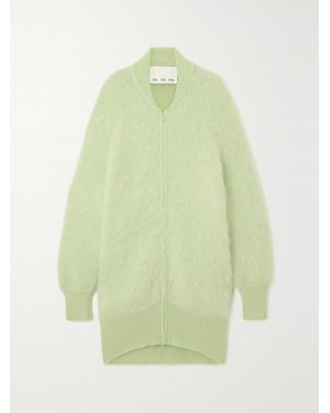 Sa Su Phi Net Sustain Oversized Mohair-Blend Cardigan - Green