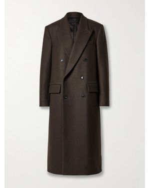 Nili Lotan Edmont Double-Breasted Wool-Blend Coat - Black