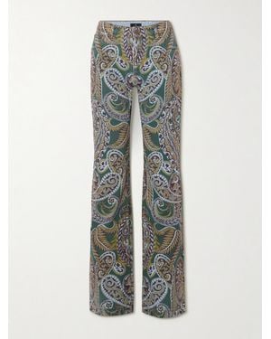 Etro Schlagjeans Mit Paisley-Muster - Grau