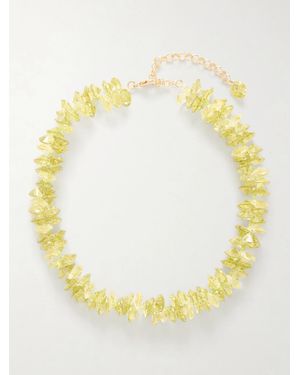 Roxanne Assoulin The Cubic Cluster-Tone Cubic Zirconia Beaded Necklace - Yellow