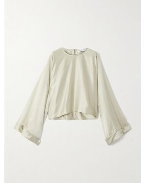 Altuzarra Jonty Bluse Aus Satin - Weiß
