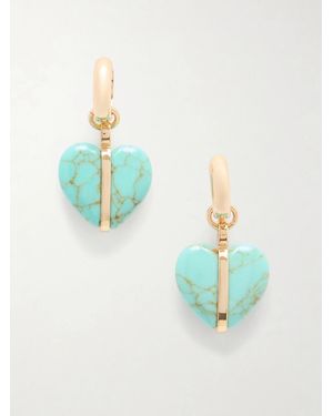 Roxanne Assoulin The Stone Mini Heart-Tone And Earrings - Blue