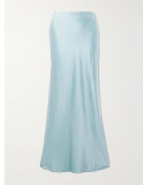 Cult Gaia Chantel Maxirock Aus Satin Aus Einer Seidenmischung - Blau