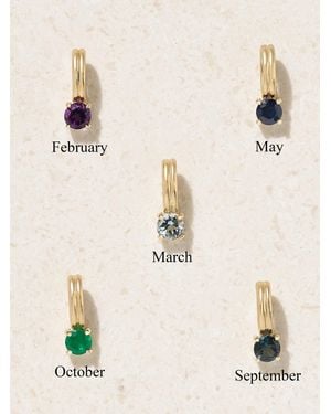 STONE AND STRAND Beekman Birthstone 14-Karat Multi-Stone Necklace - Natural