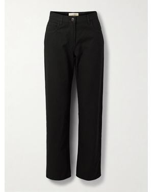 The Row Landais Halbhohe Jeans Mit Geradem Bein - Schwarz