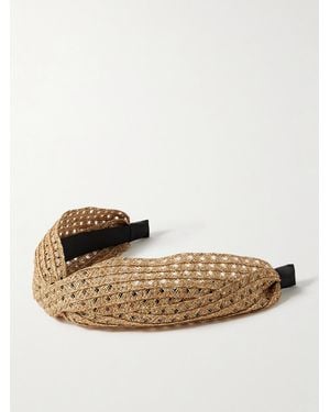 Eugenia Kim Rosanna Metallic Woven Headband - Natural