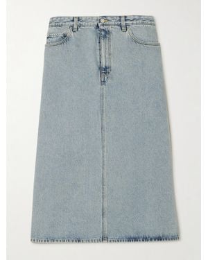 TOTEME Midi-Jeansrock Aus Bio-Denim - Blau