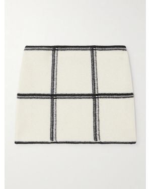 Missoni Checked Wool Mini Skirt - Natural