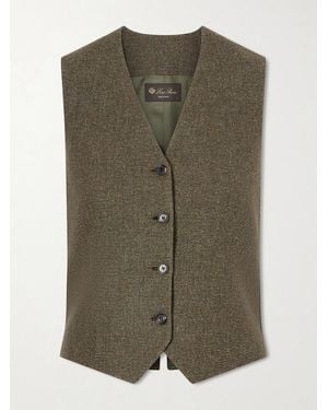 Loro Piana Wool And Cashmere-Blend Vest - Green
