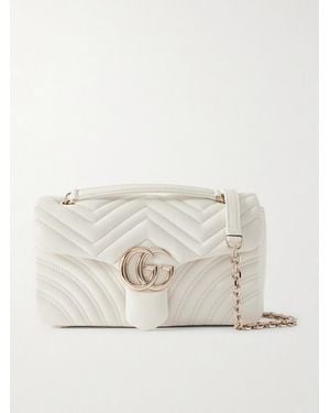 Gucci Gg Marmont Quilted Leather Shoulder Bag - Natur