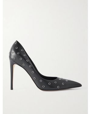 McQueen Pumps Aus Leder Mit Verzierung - Schwarz