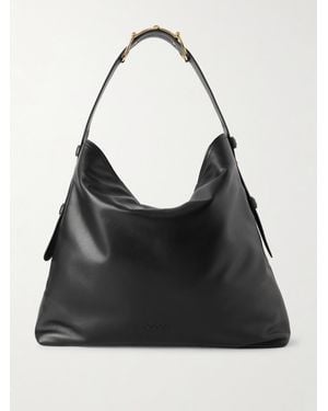 Gucci Embellished Leather Tote Bag - Black