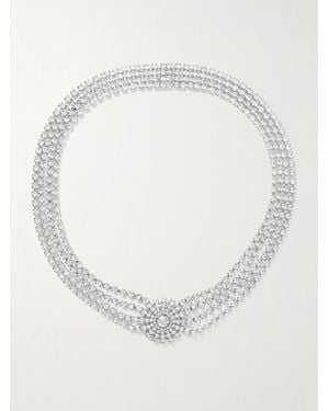 Jennifer Behr Bijou De Tête En Plaqué Rhodium Et Cristaux Zelina - Blanc