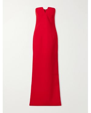 Ilkyaz Ozel Ecliptica Crepe Gown - Red
