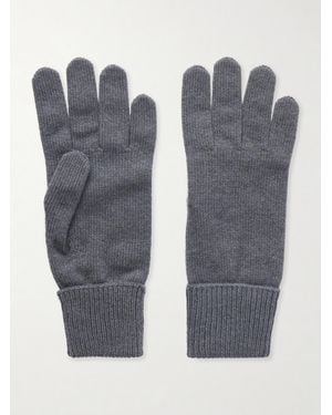 Johnstons of Elgin Doris Cashmere-Blend Gloves - Grey