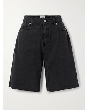 Halfboy Jeansshorts - Schwarz