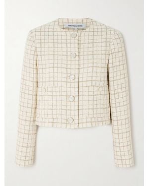 Veronica Beard Andrea Jacke Aus Tweed Aus Einer Baumwollmischung - Natur