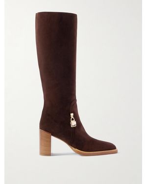 Gabriela Hearst Nina Suede Knee Boots - Brown