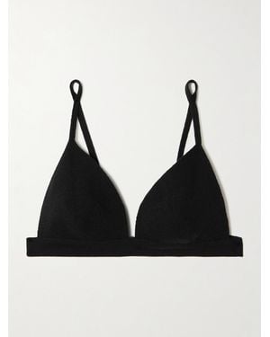 Gabriela Hearst Chevier Ribbed Wool Bralette - Black