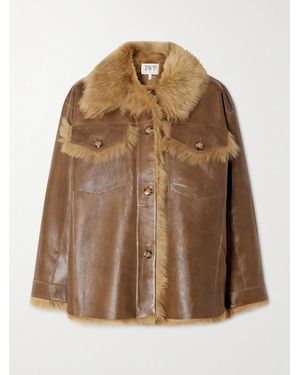 Twp Aspen Wendbare Jacke Aus Shearling - Braun
