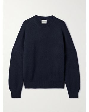KHAITE Margaux Oversized Cashmere Sweater - Blau