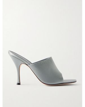 Gucci Mules Aus Satin - Grau