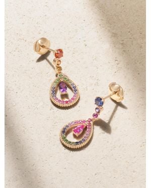Faberge Colours Of Love 18-Karat Rose Multi-Stone Earrings - Natural