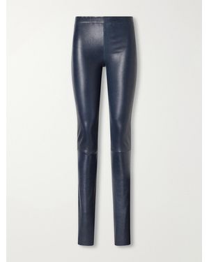 Stouls Jo Leather Leggings - Blue