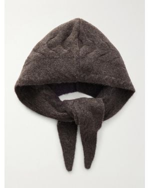 Sea Allen Cable-Knit Balaclava - Grey