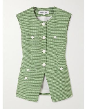 Veronica Beard Tamara Woven Vest - Green