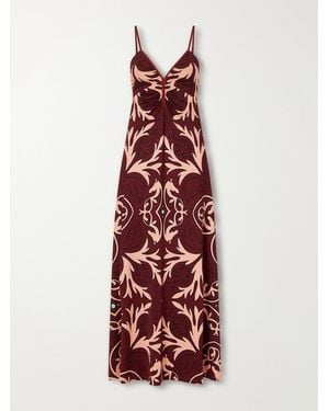 Johanna Ortiz Nuestra Tierra Printed Stretch-Jersey Maxi Dress - Red