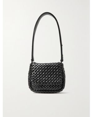 Bottega Veneta Cobble Kleine Wattierte Schultertasche Aus Intrecciato-Leder - Schwarz