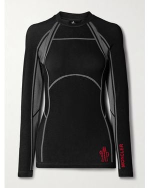 Moncler Stretch-Knit Base Layer - Black