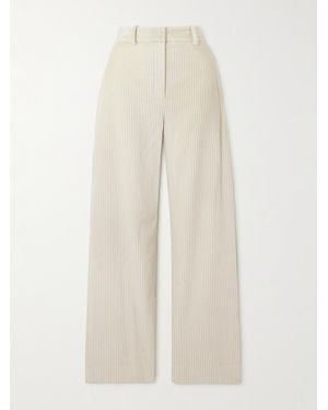 Proenza Schouler Lidie Hose Mit Weitem Bein Aus Baumwollcord - Natur