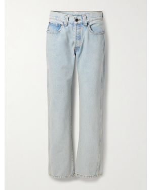 KHAITE Callum Halbhohe Jeans Mit Geradem Bein - Blau