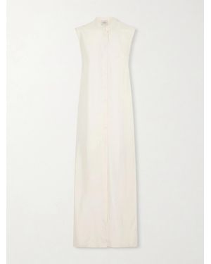 LeKasha Namsa Silk Maxi Dress - White