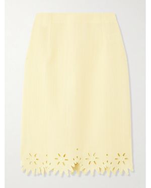 Bottega Veneta Broderie Anglaise Skirt - Yellow