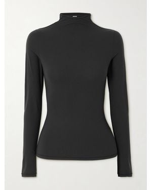 Skims Fits Everybody Turtleneck Top - Black