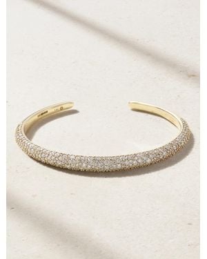 Lucy Delius 14-Karat Recycled Diamond Cuff - Natural